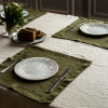Комплект салфеток столовых lin/cotton Olive Green